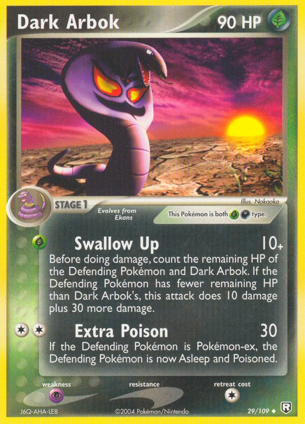 Dark Arbok (29/109) [EX: Team Rocket Returns] | Dumpster Cat Games