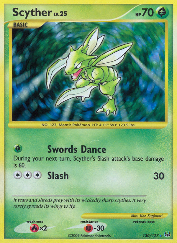 Scyther (130/127) [Platinum: Base Set] | Dumpster Cat Games