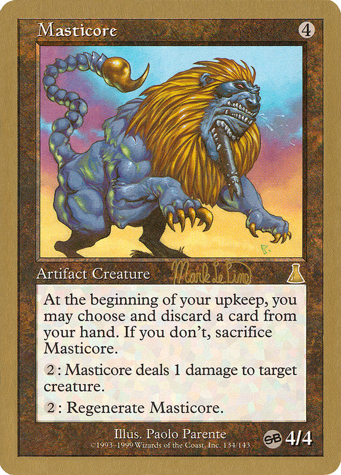 Masticore (Mark Le Pine) (SB) [World Championship Decks 1999] | Dumpster Cat Games