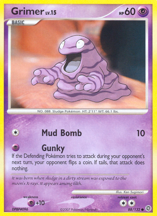 Grimer (88/132) [Diamond & Pearl: Secret Wonders] | Dumpster Cat Games