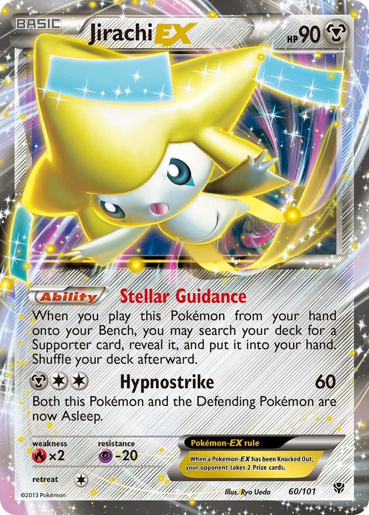 Jirachi EX (60/101) [Black & White: Plasma Blast] | Dumpster Cat Games