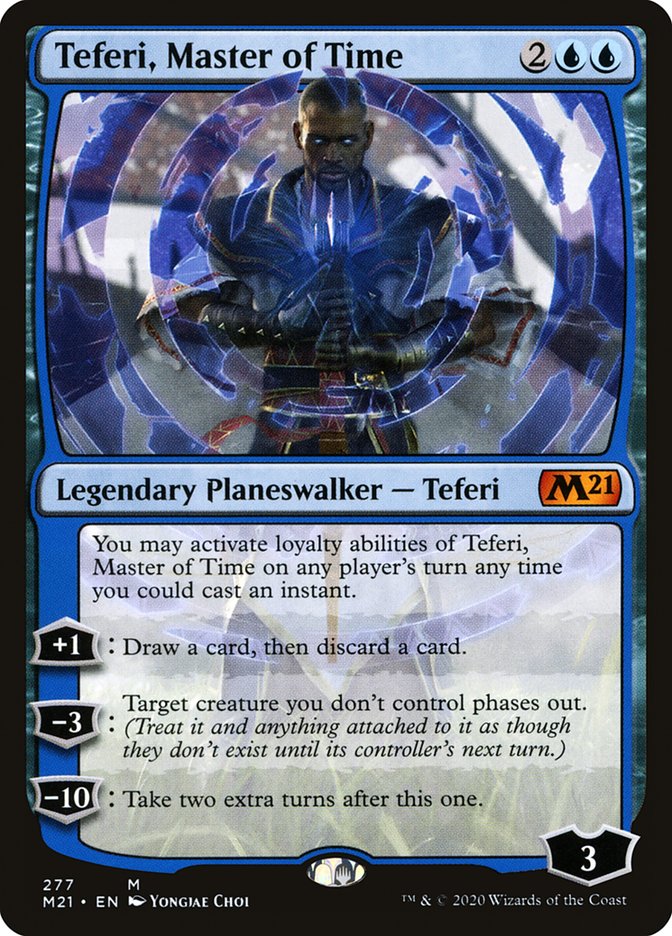 Teferi, Master of Time (277) [Core Set 2021] | Dumpster Cat Games