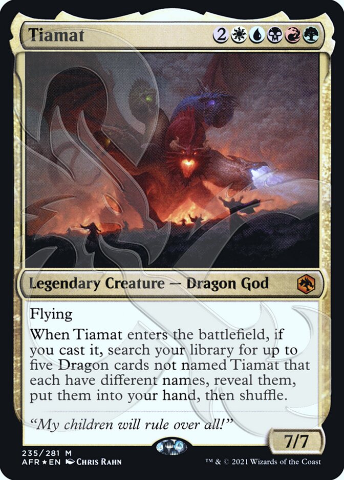 Tiamat (Ampersand Promo) [Dungeons & Dragons: Adventures in the Forgotten Realms Promos] | Dumpster Cat Games