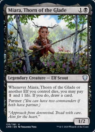 Miara, Thorn of the Glade [Commander Legends] | Dumpster Cat Games