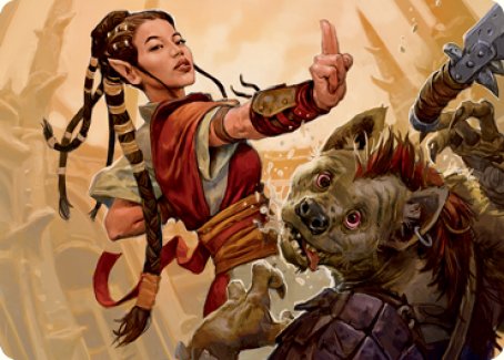 Half-Elf Monk Art Card [Dungeons & Dragons: Adventures in the Forgotten Realms Art Series] | Dumpster Cat Games