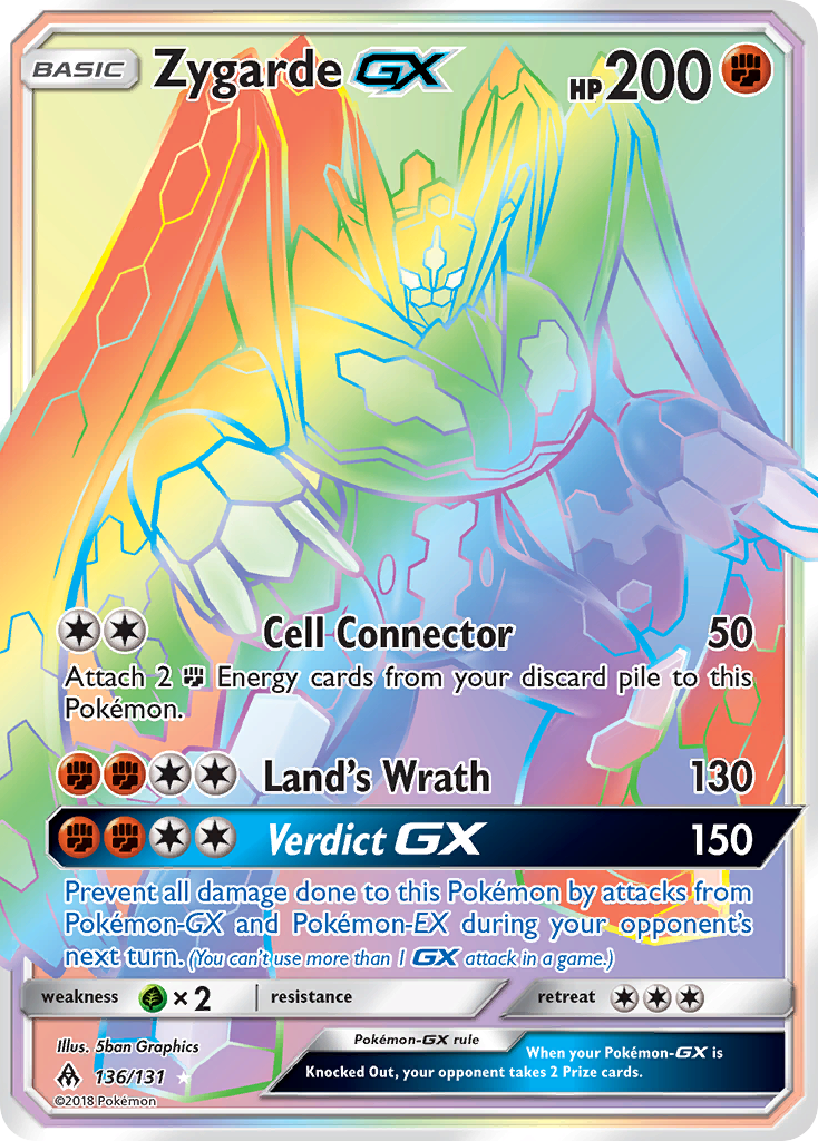 Zygarde GX (136/131) [Sun & Moon: Forbidden Light] | Dumpster Cat Games