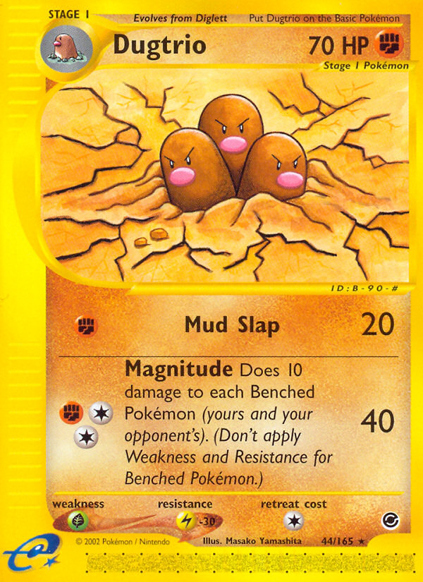 Dugtrio (44/165) [Expedition: Base Set] | Dumpster Cat Games