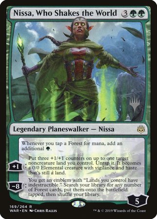 Nissa, Who Shakes the World [War of the Spark Promos] | Dumpster Cat Games