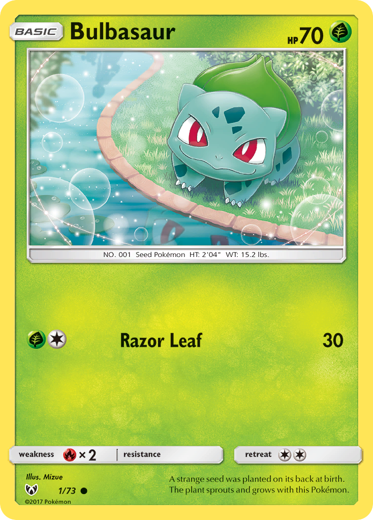 Bulbasaur (1/73) [Sun & Moon: Shining Legends] | Dumpster Cat Games