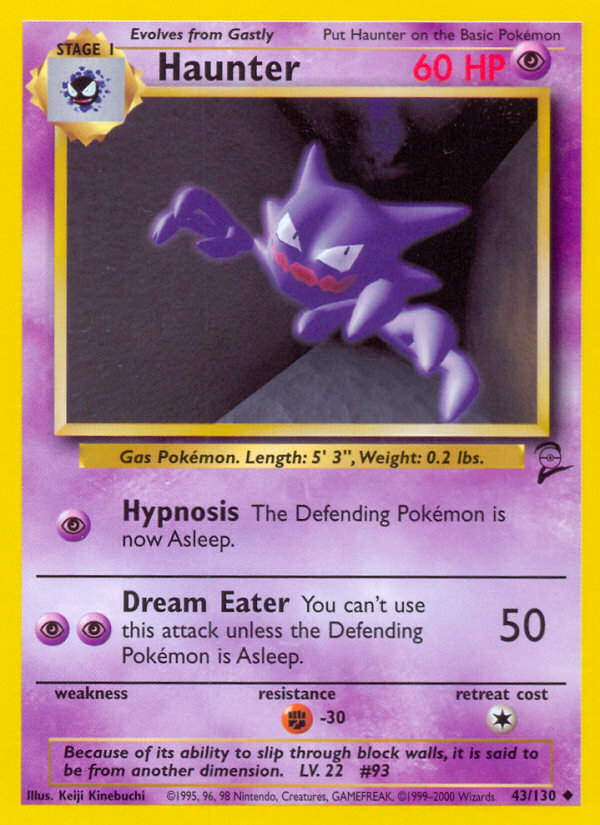 Haunter (43/130) [Base Set 2] | Dumpster Cat Games