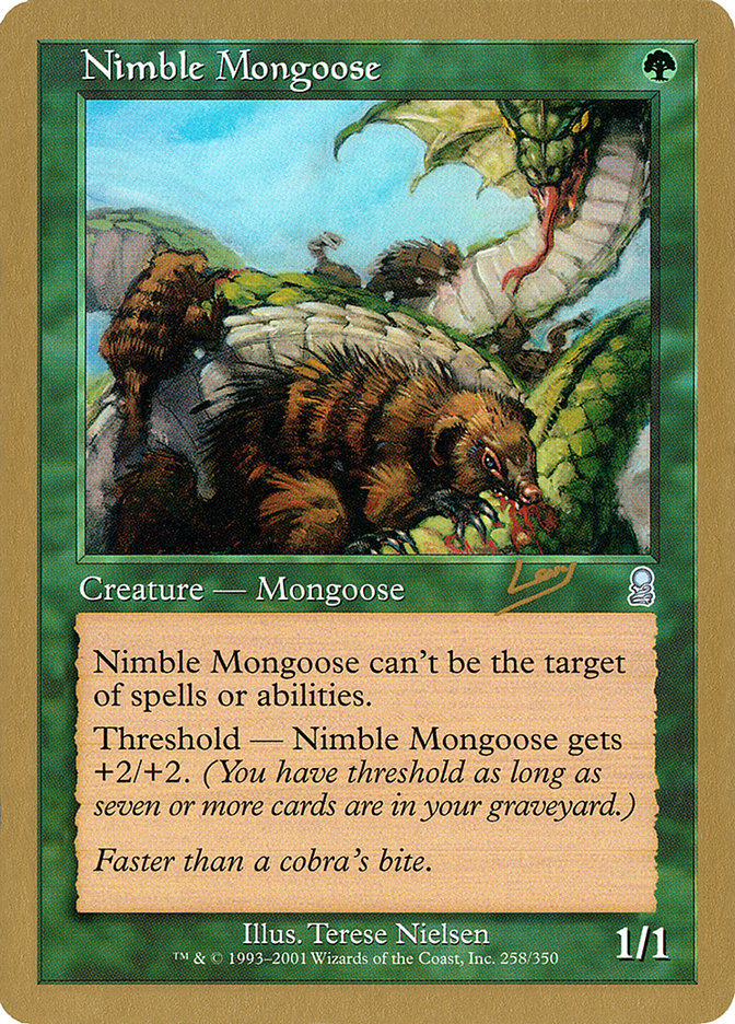 Nimble Mongoose (Raphael Levy) [World Championship Decks 2002] | Dumpster Cat Games