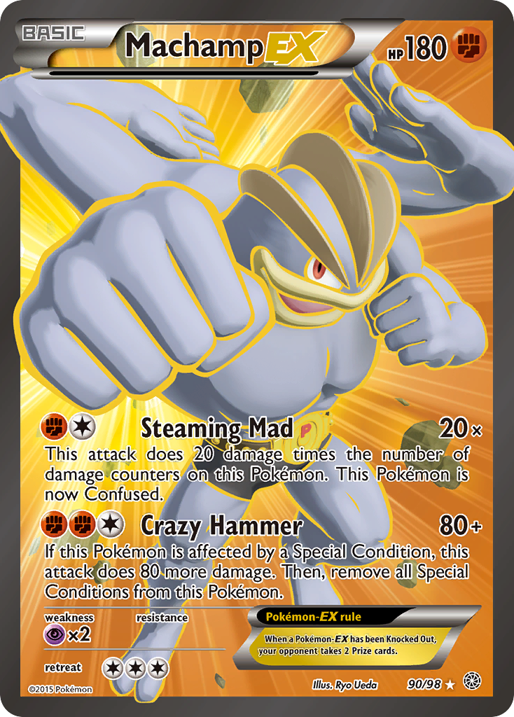 Machamp EX (90/98) [XY: Ancient Origins] | Dumpster Cat Games