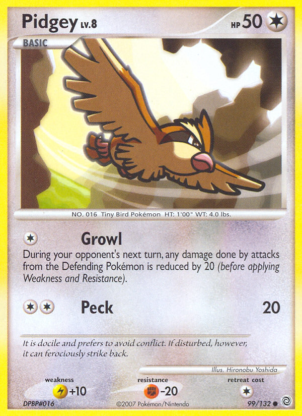 Pidgey (99/132) [Diamond & Pearl: Secret Wonders] | Dumpster Cat Games