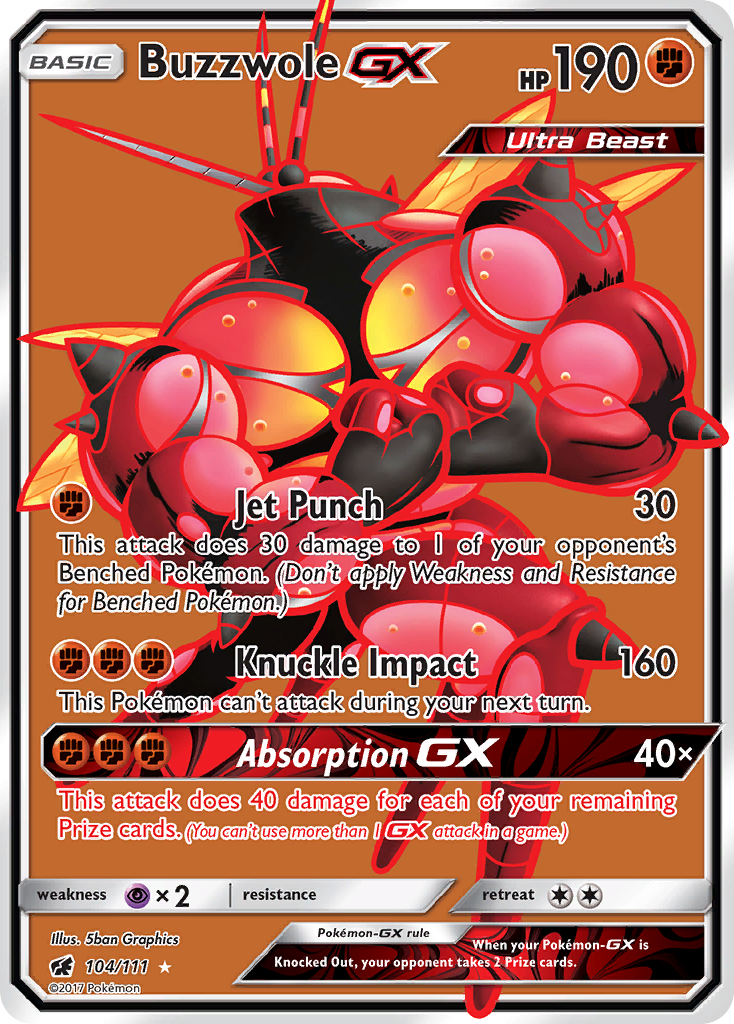 Buzzwole GX (104/111) [Sun & Moon: Crimson Invasion] | Dumpster Cat Games