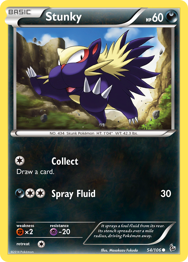 Stunky (54/106) [XY: Flashfire] | Dumpster Cat Games