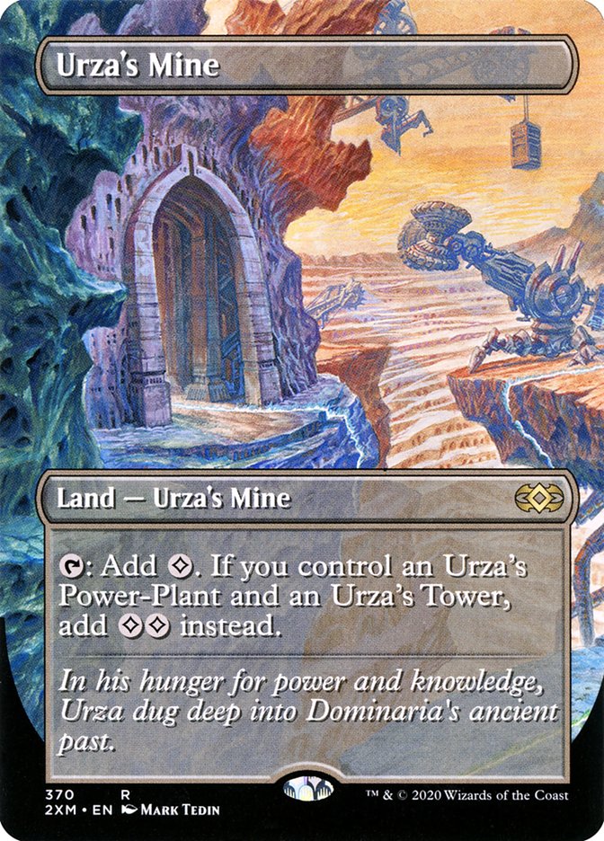 Urza's Mine (Borderless) [Double Masters] | Dumpster Cat Games