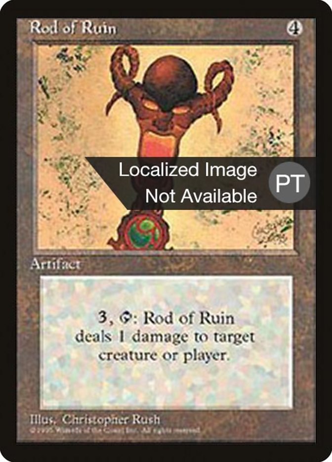 Rod of Ruin [Fourth Edition (Foreign Black Border)] | Dumpster Cat Games