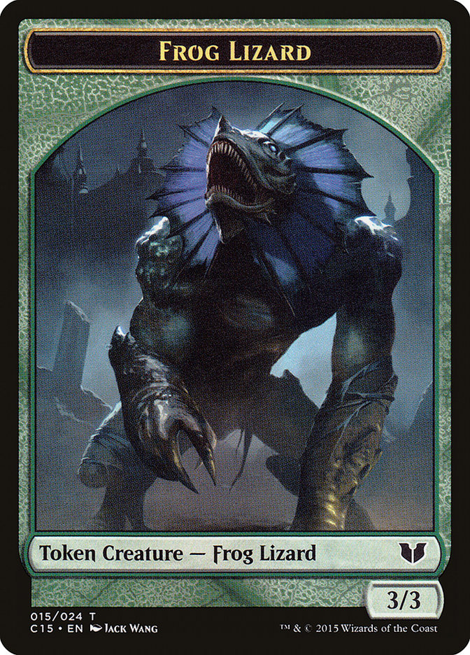 Frog Lizard Token [Commander 2015 Tokens] | Dumpster Cat Games