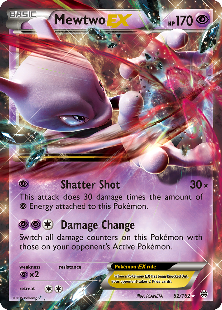 Mewtwo EX (62/162) [XY: BREAKthrough] | Dumpster Cat Games