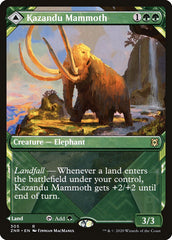 Kazandu Mammoth // Kazandu Valley (Showcase) [Zendikar Rising] | Dumpster Cat Games