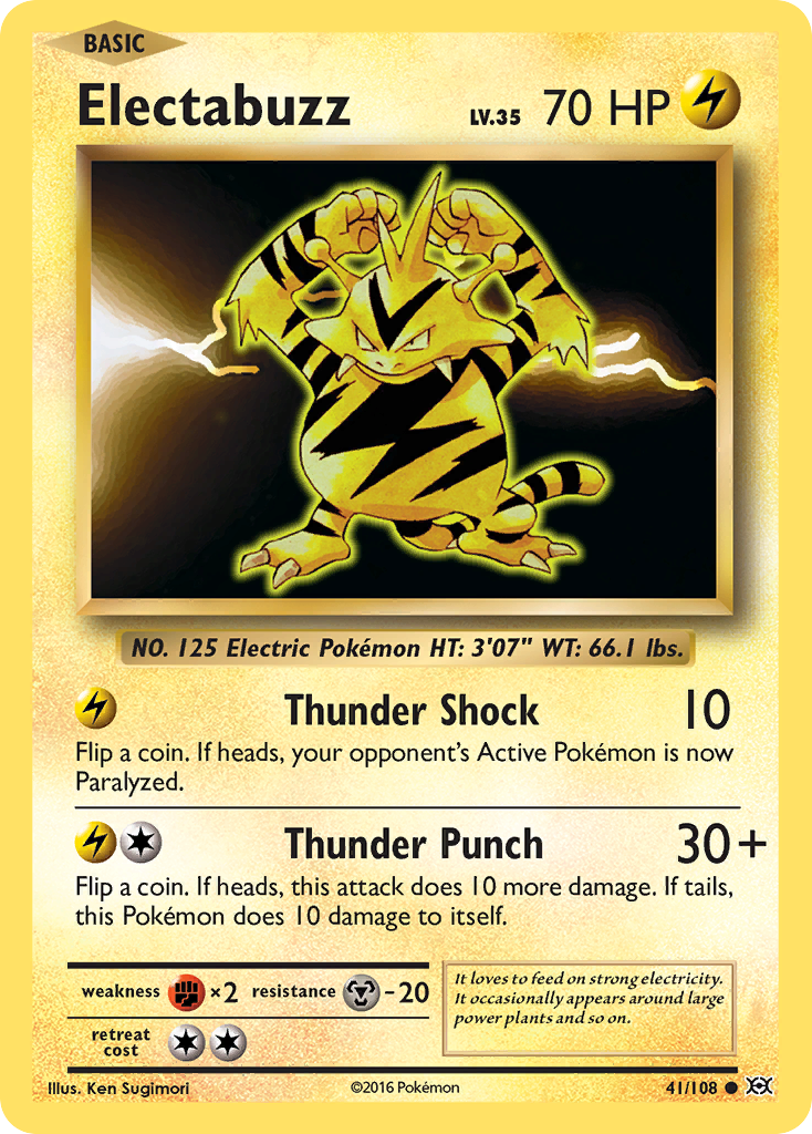 Electabuzz (41/108) [XY: Evolutions] | Dumpster Cat Games