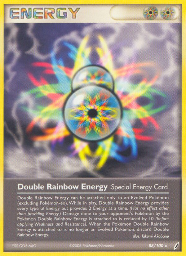 Double Rainbow Energy (88/100) [EX: Crystal Guardians] | Dumpster Cat Games