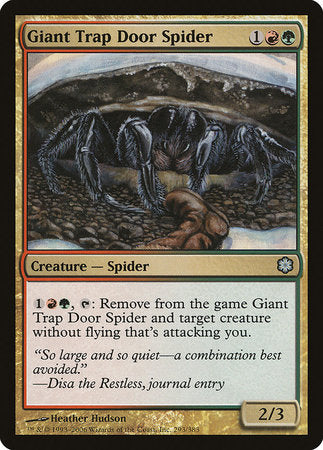 Giant Trap Door Spider [Coldsnap Theme Decks] | Dumpster Cat Games