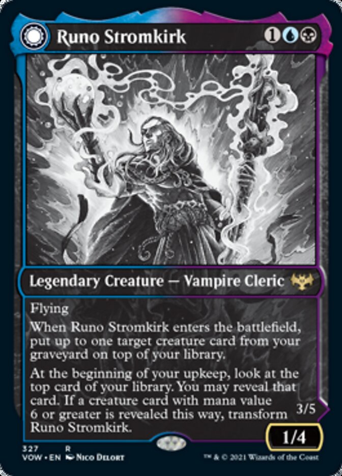 Runo Stromkirk // Krothuss, Lord of the Deep (Showcase Eternal Night) [Innistrad: Crimson Vow] | Dumpster Cat Games