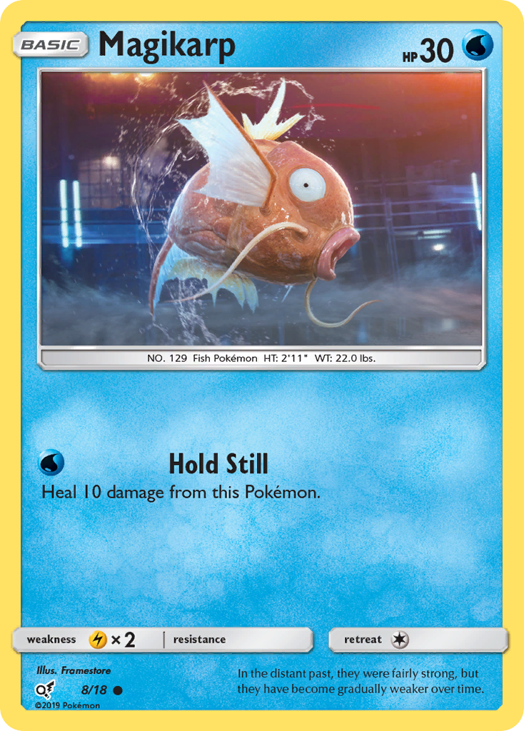 Magikarp (8/18) [Sun & Moon: Detective Pikachu] | Dumpster Cat Games