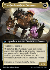 Tetzin, Gnome Champion // The Golden-Gear Colossus (Extended Art) [The Lost Caverns of Ixalan Commander] | Dumpster Cat Games