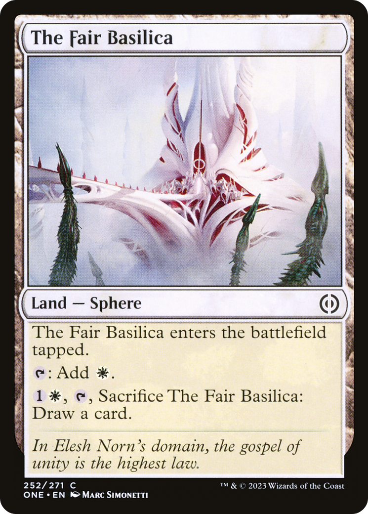 The Fair Basilica [Phyrexia: All Will Be One] | Dumpster Cat Games