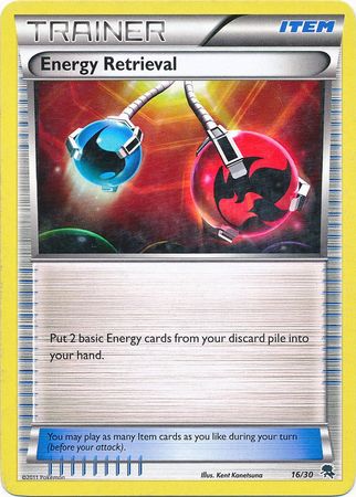 Energy Retrieval (16/30) [Black & White: Trainer Kit - Zoroark] | Dumpster Cat Games