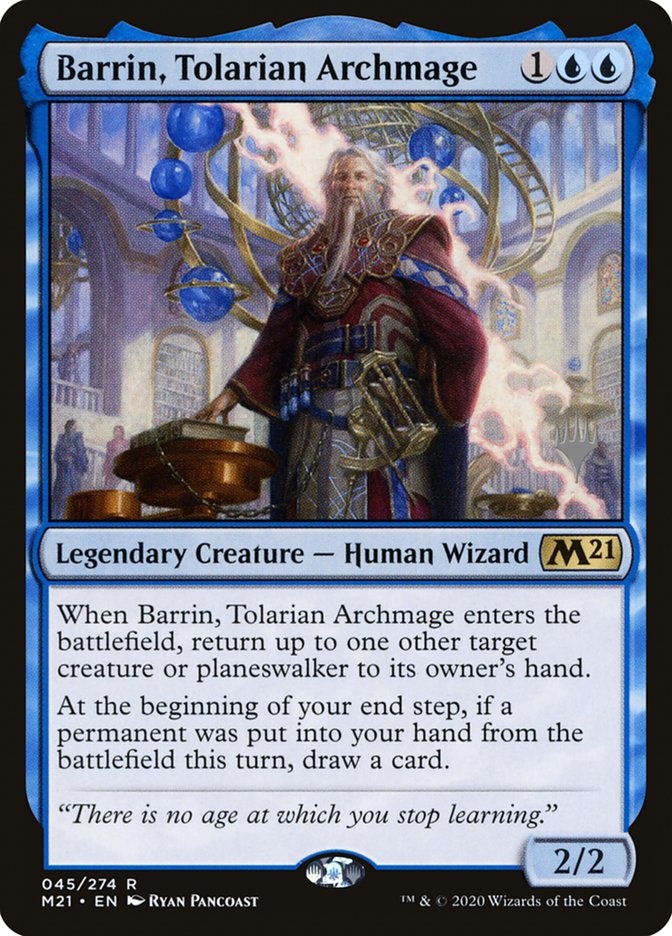 Barrin, Tolarian Archmage (Promo Pack) [Core Set 2021 Promos] | Dumpster Cat Games