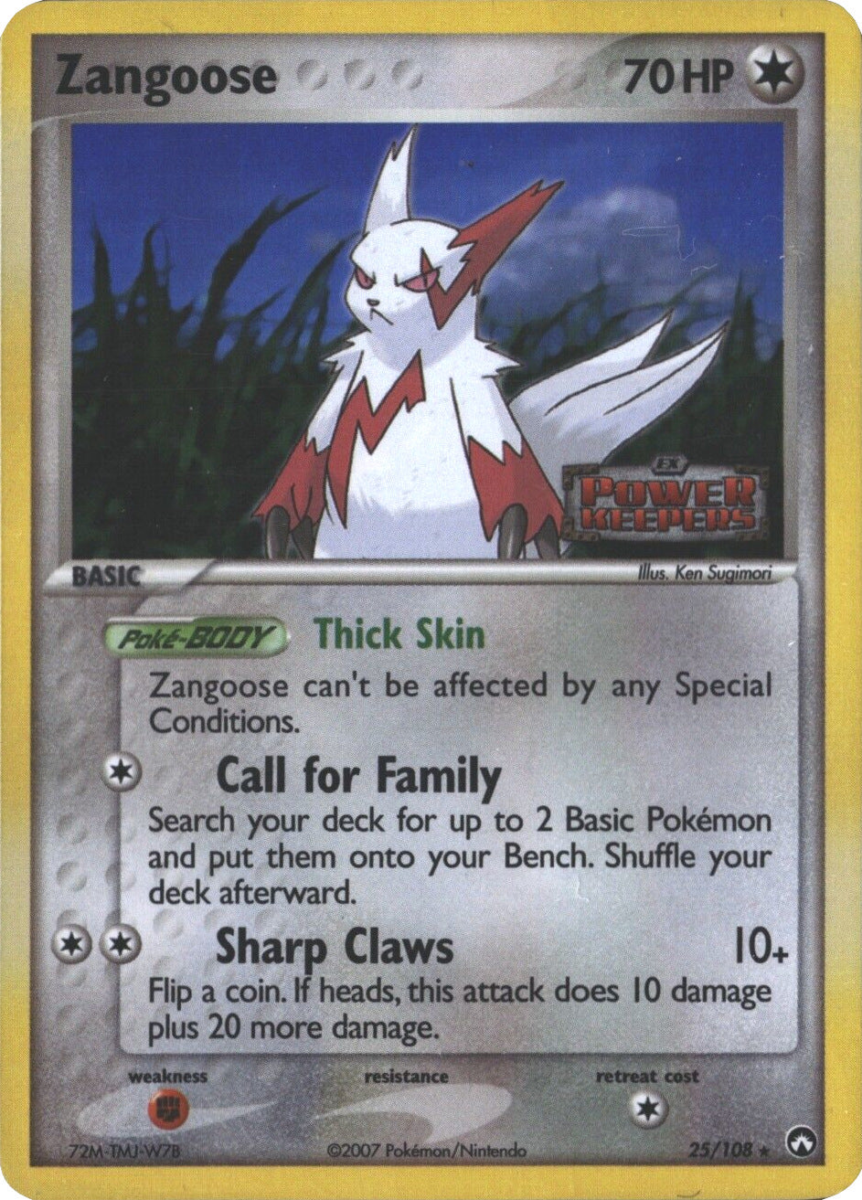 Zangoose (25/108) (Stamped) [EX: Power Keepers] | Dumpster Cat Games