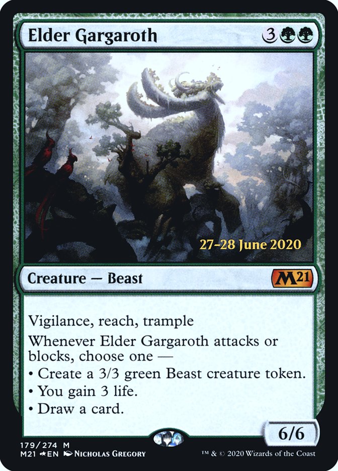 Elder Gargaroth  [Core Set 2021 Prerelease Promos] | Dumpster Cat Games