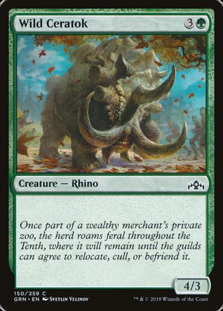 Wild Ceratok [Guilds of Ravnica] | Dumpster Cat Games