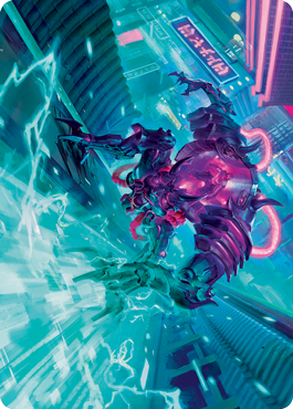 Surgehacker Mech Art Card [Kamigawa: Neon Dynasty Art Series] | Dumpster Cat Games