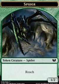 Spider // Wolf Double-Sided Token [Commander 2015 Tokens] | Dumpster Cat Games