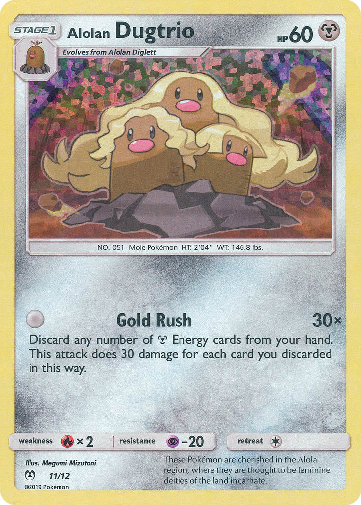 Alolan Dugtrio (11/12) [McDonald's Promos: 2019 Collection] | Dumpster Cat Games