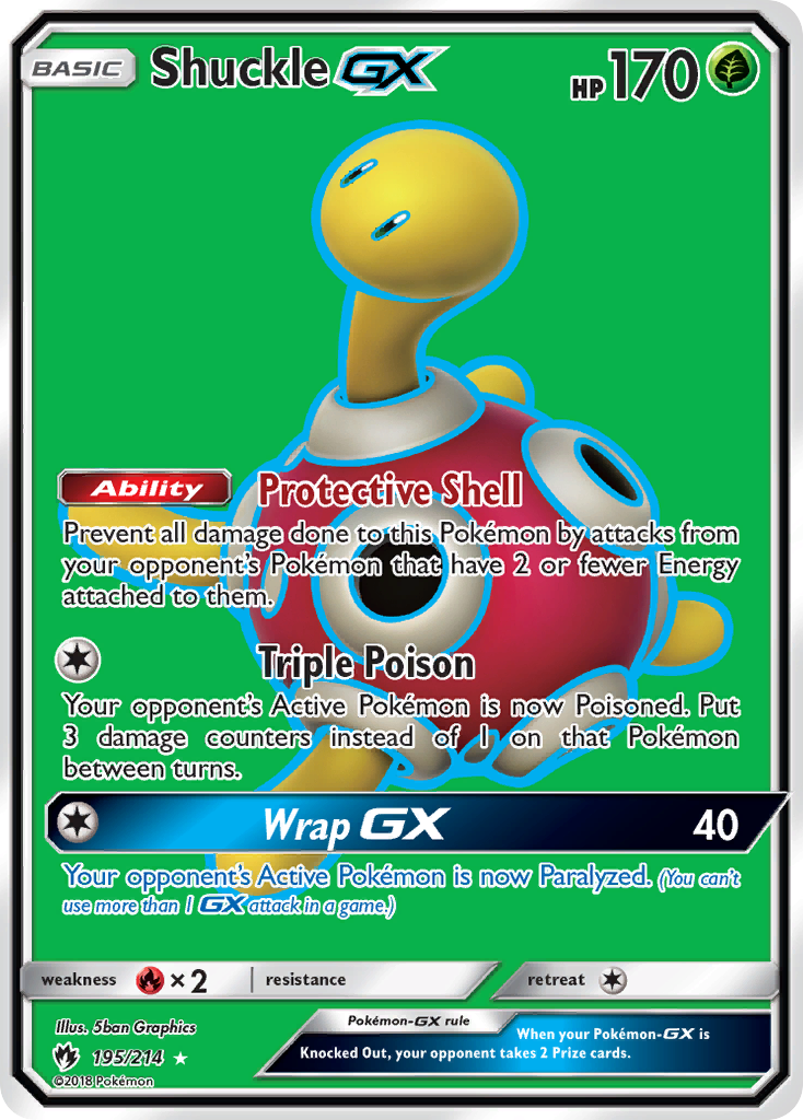 Shuckle GX (195/214) [Sun & Moon: Lost Thunder] | Dumpster Cat Games