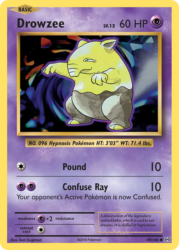 Drowzee (49/108) [XY: Evolutions] | Dumpster Cat Games