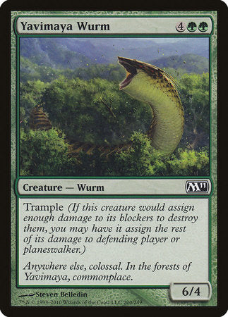 Yavimaya Wurm [Magic 2011] | Dumpster Cat Games