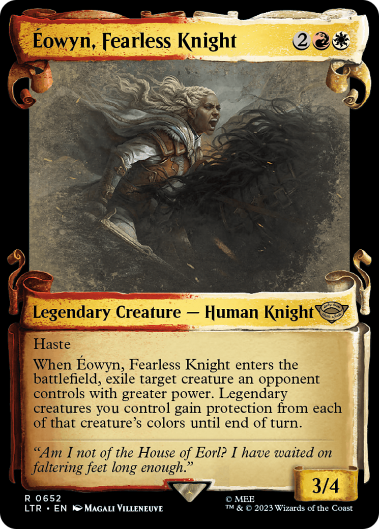 Eowyn, Fearless Knight [The Lord of the Rings: Tales of Middle-Earth Showcase Scrolls] | Dumpster Cat Games