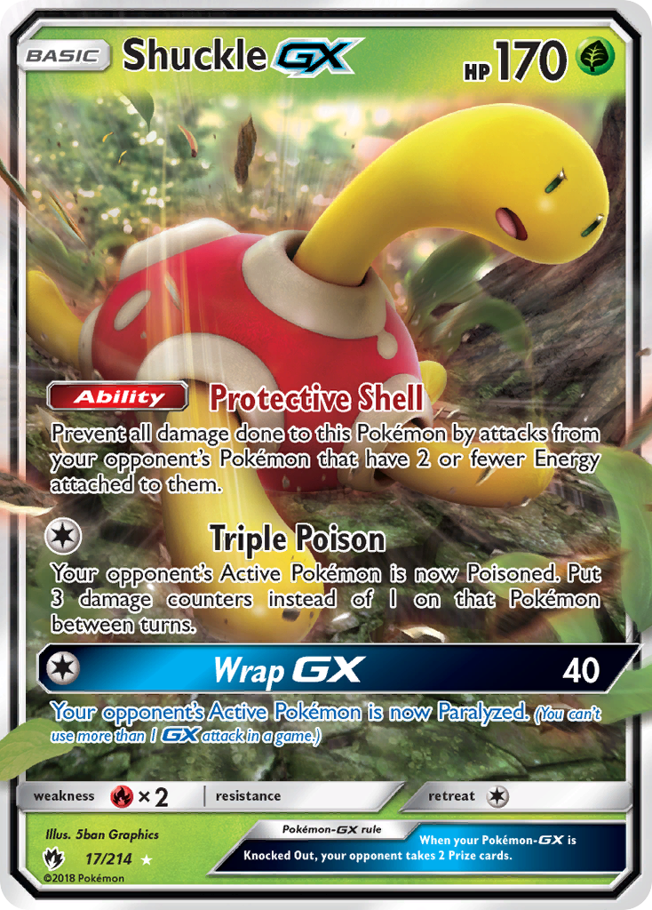 Shuckle GX (17/214) [Sun & Moon: Lost Thunder] | Dumpster Cat Games