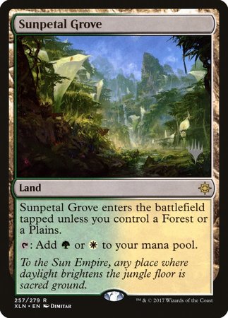 Sunpetal Grove [Ixalan Promos] | Dumpster Cat Games