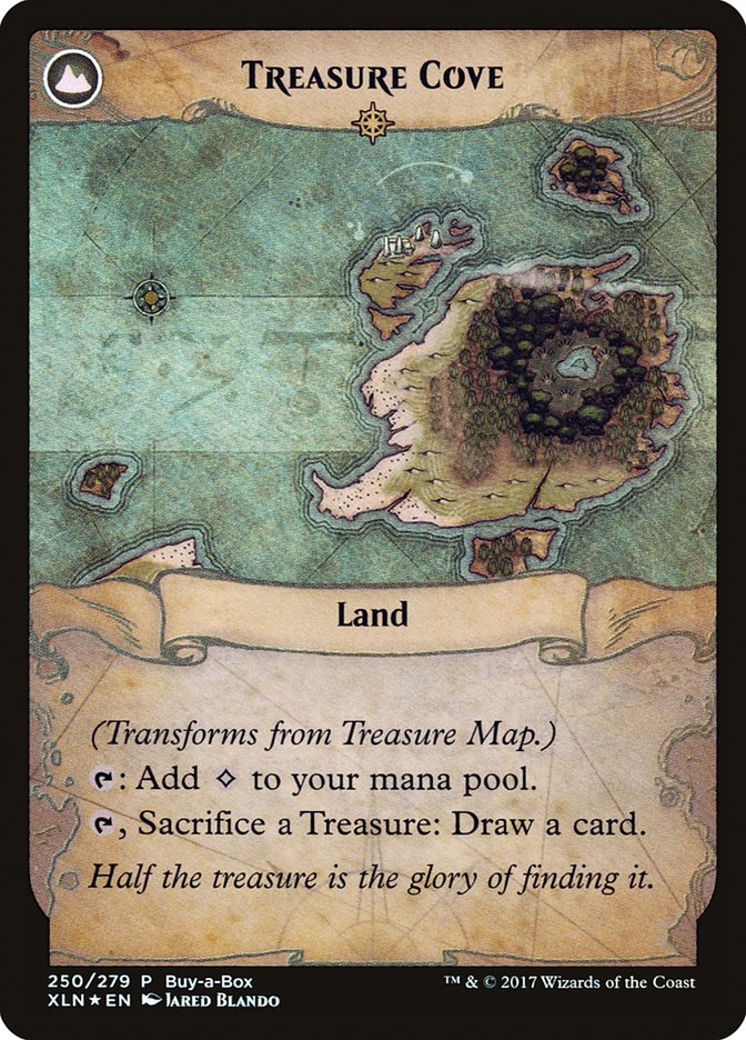 Treasure Map // Treasure Cove (Buy-A-Box) [Ixalan Treasure Chest] | Dumpster Cat Games