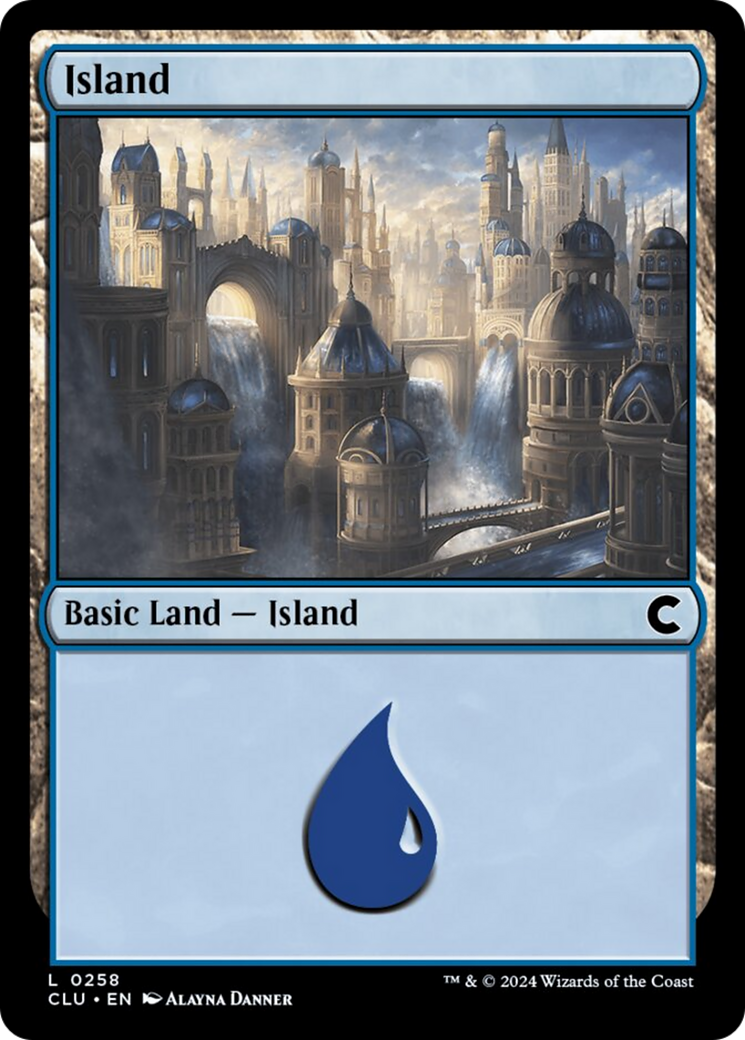 Island (0258) [Ravnica: Clue Edition] | Dumpster Cat Games