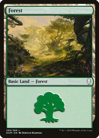 Forest (268) [Dominaria] | Dumpster Cat Games