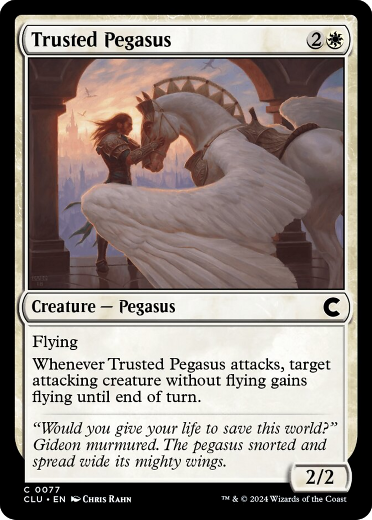 Trusted Pegasus [Ravnica: Clue Edition] | Dumpster Cat Games