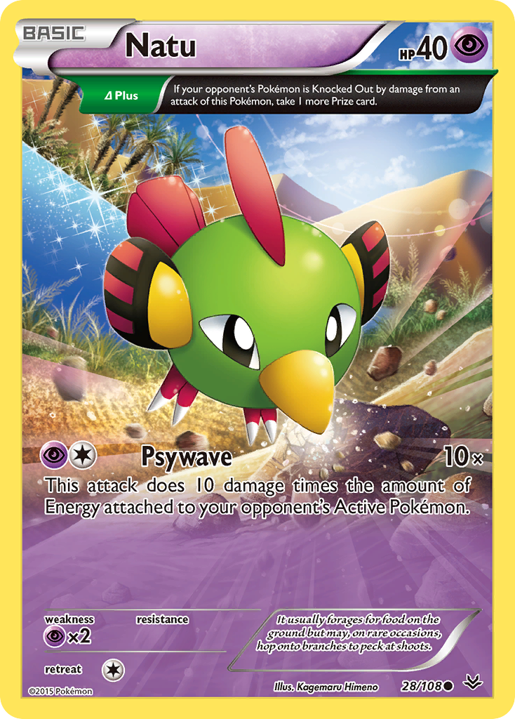 Natu (28/108) [XY: Roaring Skies] | Dumpster Cat Games